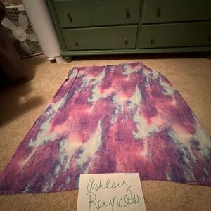Little Sleepies swaddle blanket purple watercolors